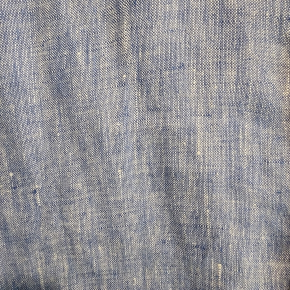 Banana Republic Mens 100% Linen Light Blue Button Shirt Standard Fit Medium - Picture 4 of 6